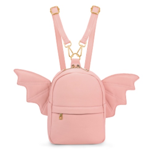 Prime Original Women Fashion Mini Backpack Purse | Detachable Bat Angel Wing Shoulder Bag