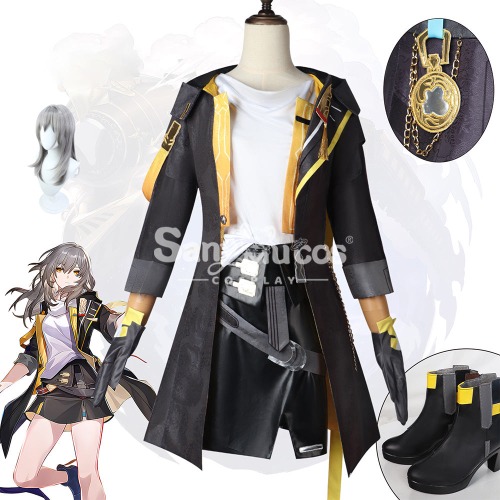 【In Stock】Game Honkai: Star Rail Cosplay Trailblazer Stelle Cosplay Costume - L