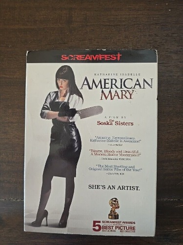 American Mary (DVD, 2012) Horror Soska Sister - Kathrine Isabelle - No Scratches