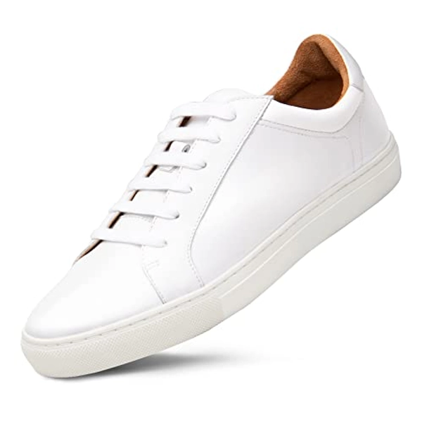 Dunross & Sons Mens Sneakers. Fashion Sneakers. Lace-Up Or Slip-On Mens Casual Shoes. Comfortable Leather Shoes.