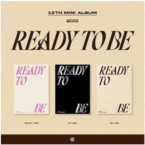 TWICE READY TO BE 12th Mini Album CD+POB+Folding poster on pack+Photobook+Postcard+Message photocard+Photocard+Tracking (BE Version) - BE Version
