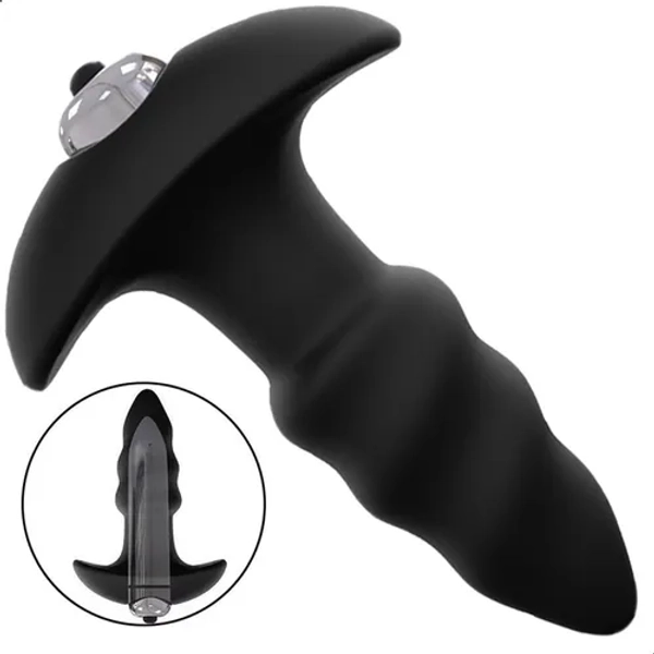 Plug Macio Pequeno Anal Vaginal Com Vibrador Excita Estimula