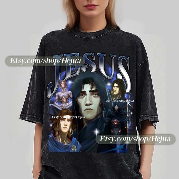 Viktor Jesus T-Shirt Unisex Vintage Style | Jayce x Viktor, Arcane, Arcane Season 2, Jaycepfp, Girl Dinner