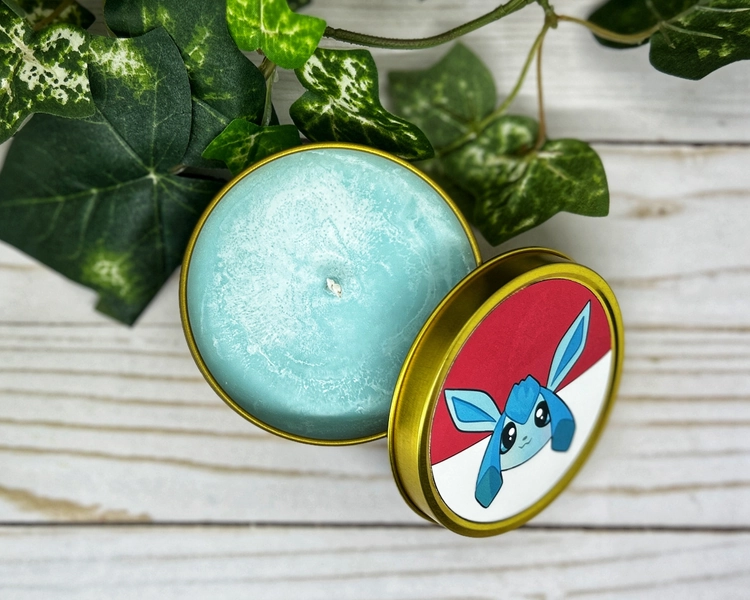 Cool as Ice Glaceon | Pokemon Inspired Candle