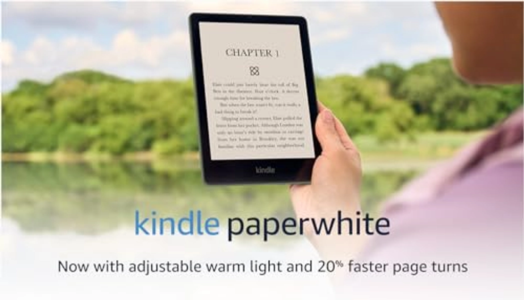 Amazon Kindle Paperwhite (16 GB) – Now with a larger display, adjustable warm light, increased battery life, and faster page turns – Without Lockscreen Ads – Agave Green
