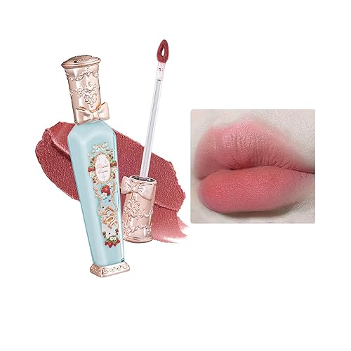 Flower Knows Strawberry Rococo Cloud Lip Cream Matte Liquid Lipstick-Long Lasting&Highly Pigmented Lip Stain -Velvety Waterproof Lip Makeup for Girls&Women-0.12 Fl Oz,1 Count(S02 Peachy Milk) - 0.12 Fl Oz (Pack of 1) - S02 Peachy Milk