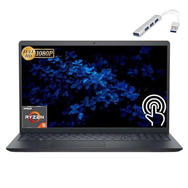 Dell 2023 Newest Inspiron 15 3535 Touch Laptop, 15.6" FHD Business Laptop, AMD Ryzen 5-7530U Processor, 8GB RAM, 512GB SSD, AMD Radeon Graphics, with 4-Port USB HUB，Webcam, HDMI, Windows 11 Home
