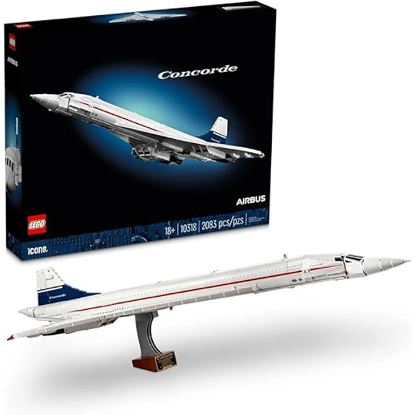LEGO Icons: Concorde Aircraft - 2083 Pieces Building Kit (10318)