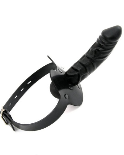  Heavy Rubber Strap-On with Ball Gag and External Gag - also as lockable | Hautengshop