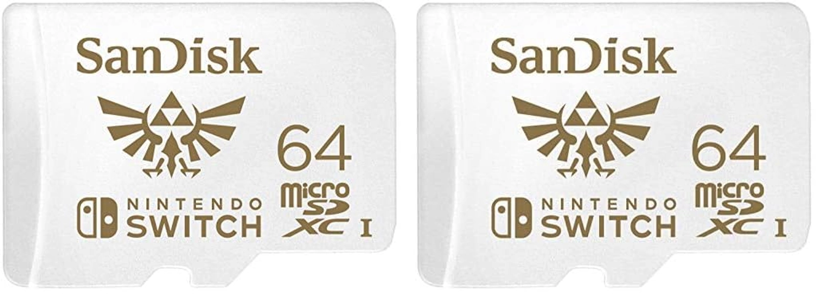 SanDisk 64GB microSDXC Card, Licensed for Nintendo Switch - SDSQXAT-064G-GNCZN (Pack of 2)