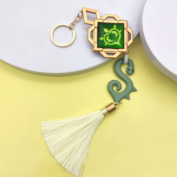 Genshin Baizhu Vision Keychain Changsheng Snake