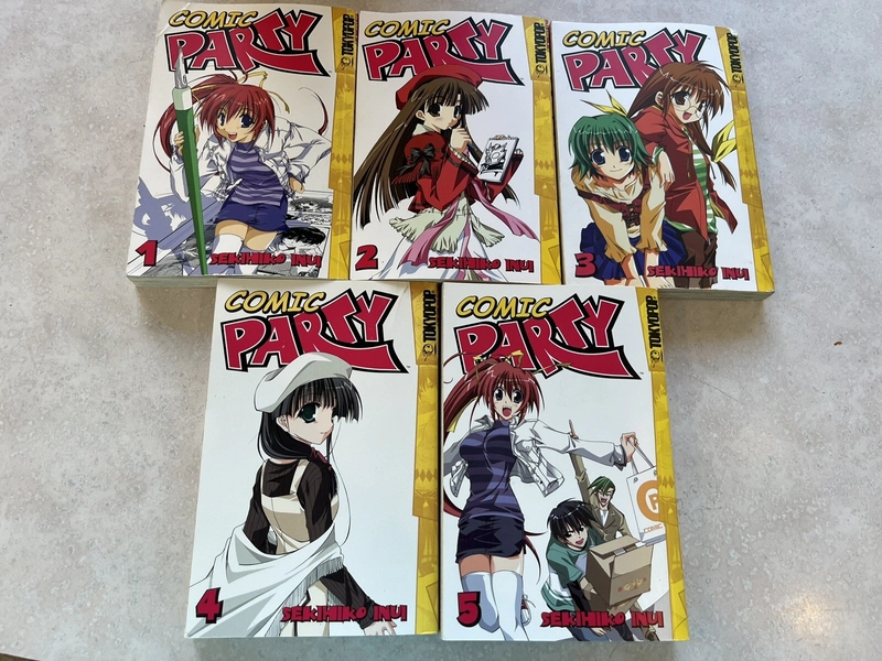 Tokyopop Comic Party : Volume 1,2,3, 4, &amp; 5 By Sekihiko Inui Graphic Novels