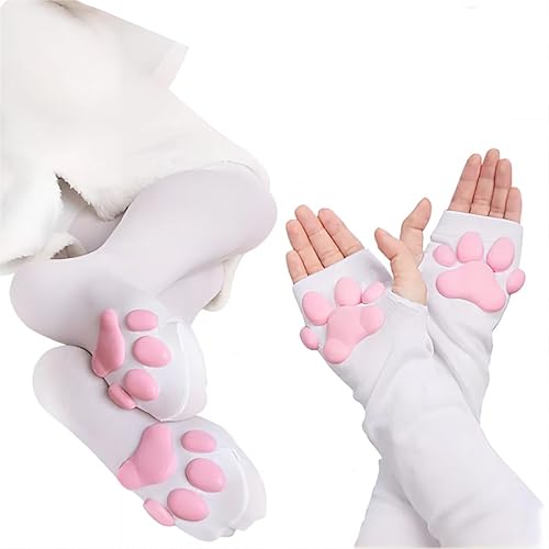 White Paw socks and gloves
