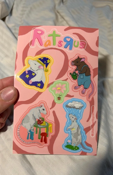 Rats r us sticker sheet
