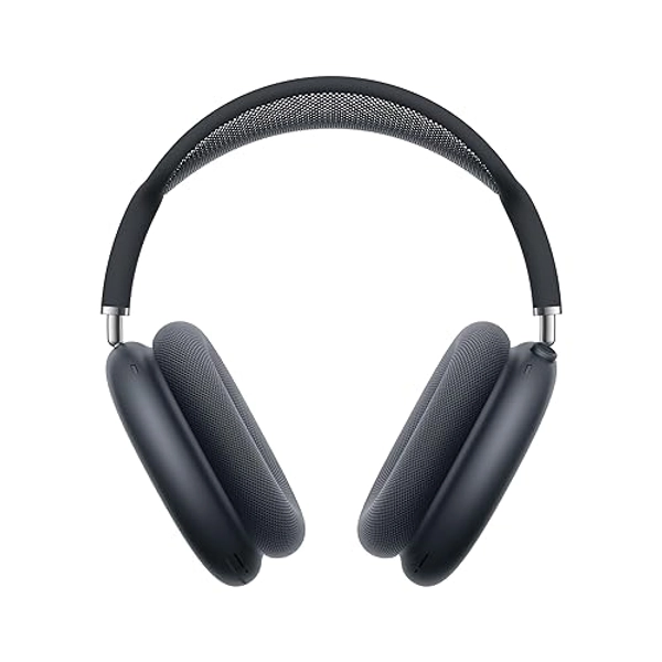 Apple AirPods Max Cuffie wireless over-ear, Cancellazione attiva del rumore di livello pro, Modalità Trasparenza, Audio spaziale personalizzato, Ricarica USB-C, Cuffie Bluetooth per iPhone, Mezzanotte
