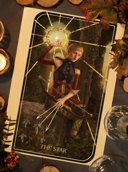 XVII - The Star | Dragon Age Art Print | Tarot Card
