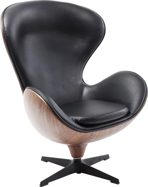 Drehsessel Lounge Black Walnut