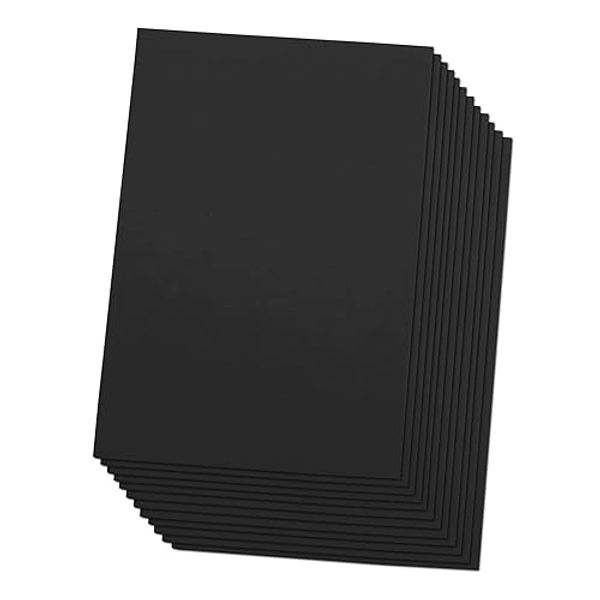 Black Eva Foam Sheets, 12 Pack, 2mm Thick, 6 x 9 Inch, Handicraft Foam Paper for Arts and Crafts, by Ader Products