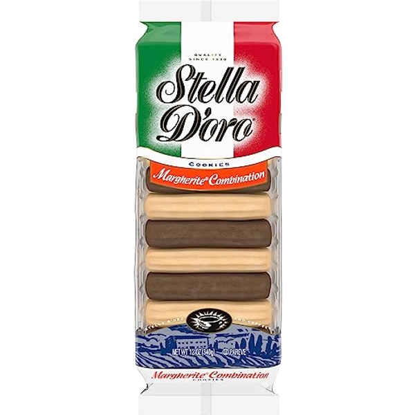 Stella D'oro Cookies, Margherite Combination Chocolate & Vanilla Cookies, 12 Oz
