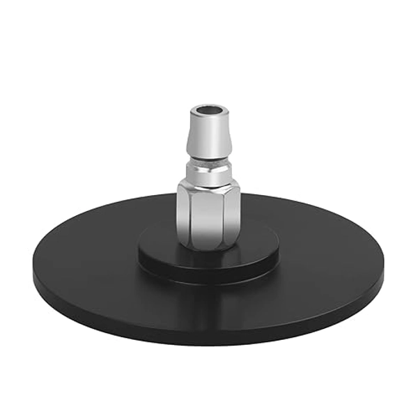 EBIEFLY Large Suction Cup Base Adapter for Vac-U-Lock Machine Air Connector Device Attachments Accessory Gift 12cm/4.7in Diameter (Black)