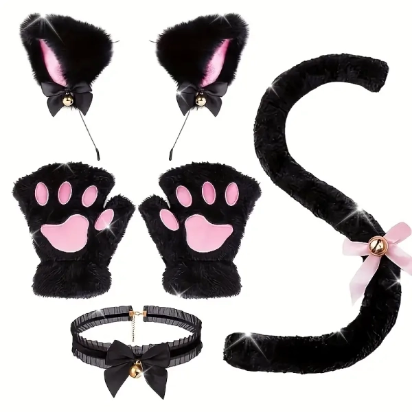 conjunto disfraz gato mujer 5/6pcs orejas - Temu Argentina