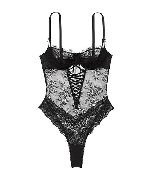 Victoria's Secret Unlined Wicked Lace Up Teddy, Women's Lingerie (XS-L)