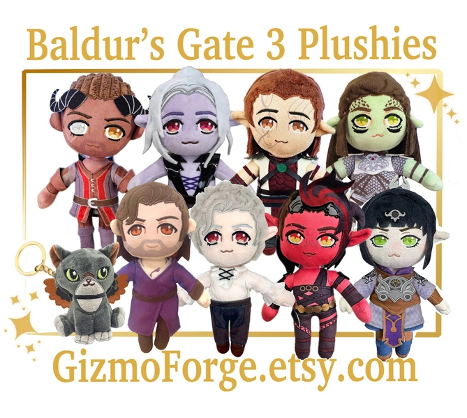 Baldur's Gate 3 Plush - BG3 Karlach Astarion Shadowheart Lae'zel Gale Tara Wyll Minthara Halsin Gortash
