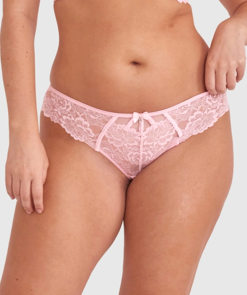 Bethany Brazilian Knicker - Pale Pink
