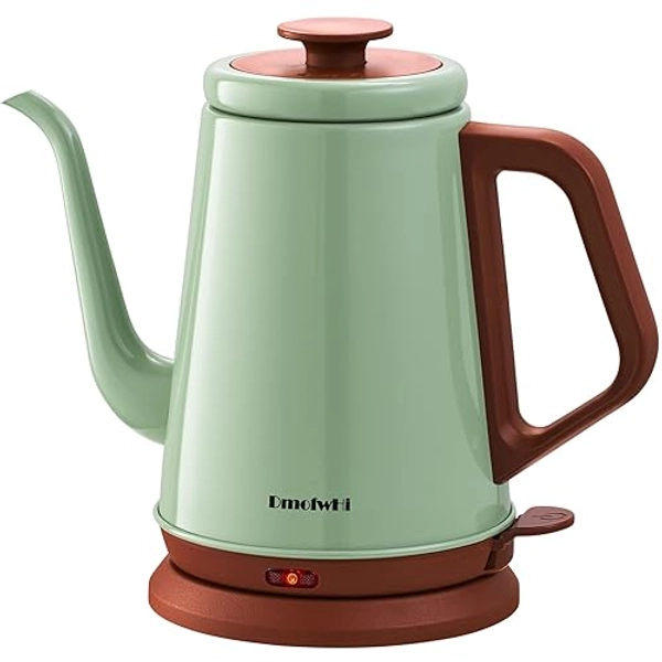 Gooseneck Electric Kettle(1.0L), 100% Stainless Steel BPA Free Classic Pour Over Coffee Kettle | Tea Kettle - Green