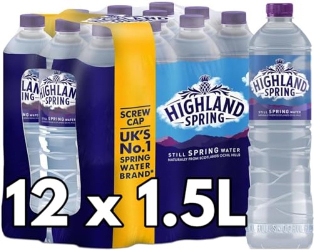 Highland Still Spring Natural Mineral Water 1.5L (12 x 1.5L) - 12 x 1.5L