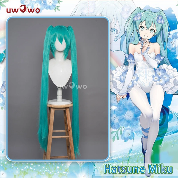 【Pre-sale】Uwowo Vocaloid Hatsune Miku Wig Project Sekai Cosplay Wig Green Long Hair