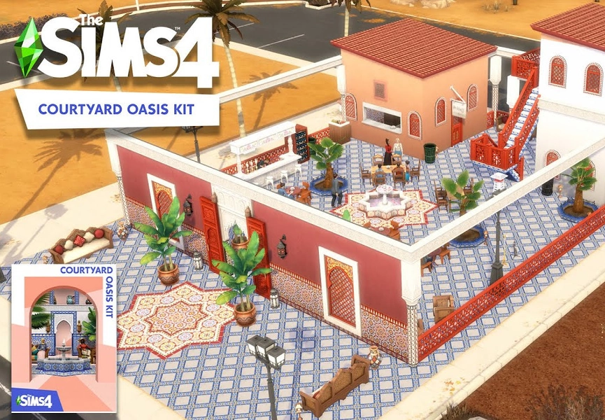 The Sims 4 - Courtyard Oasis Kit DLC PC EA App CD Key
