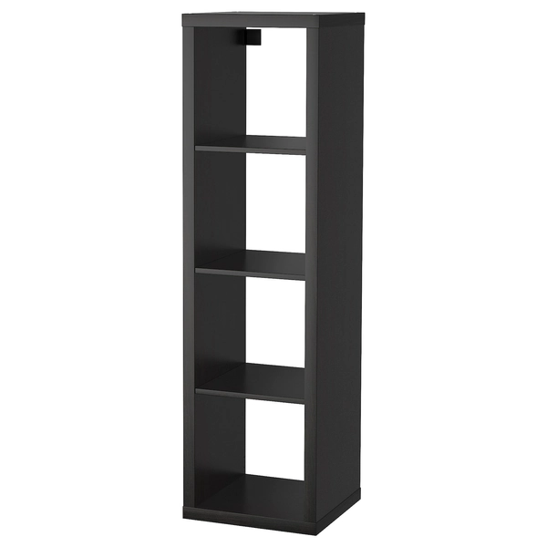 KALLAX Shelf unit - black-brown 16 3/8x57 5/8 "