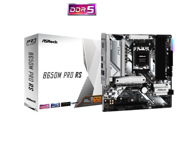 ASRock B650M PRO RS AM5 Micro ATX Motherboard