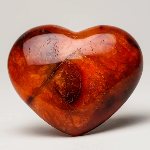 Gem Carnelian Agate (Medium) Heart from Madagascar