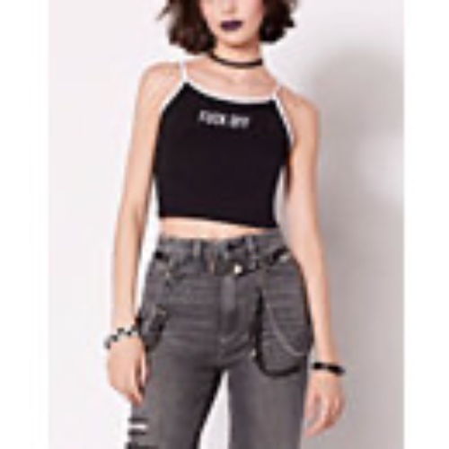 Fuck Off Cropped Tank Top - Spencer's