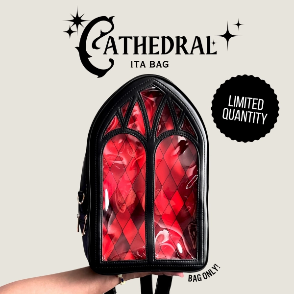 Limited Quantity Cathedral Ita Bag with Green Stained Glass Insert