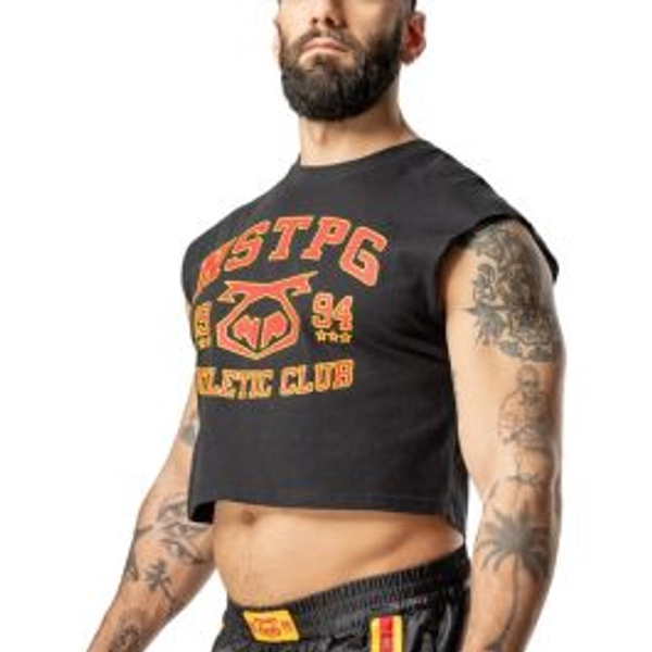 Nasty Pig Contender Sleeveless Crop Top | Black