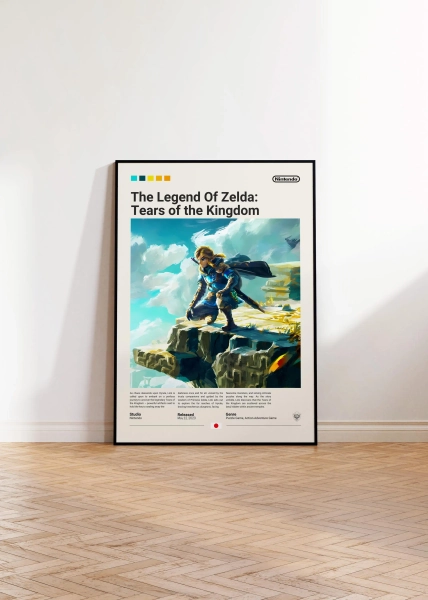 The Legend of Zelda Poster, Gaming Room Poster, TOTK Poster, The Legend of Zelda Fan Gift, Gaming Print Poster, Gamer Gift,Video Game Poster
