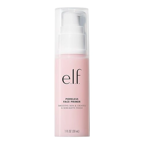 e.l.f. Poreless Face Primer, Skin-Perfecting, Lightweight & Long Lasting, Smooths & Preps to Create A Flawless Base, Infused with Tea Tree, 1 Oz