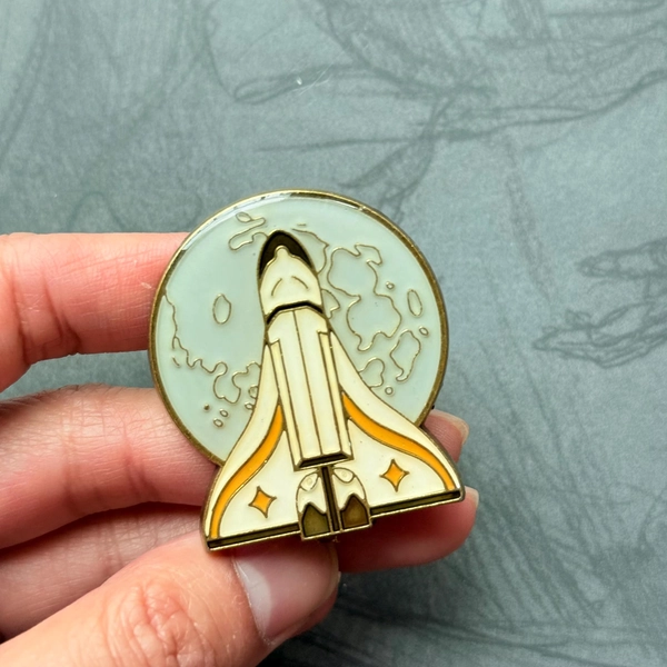 Spilla ispirata allo zaino The Last of Us di Ellie Spaceship, spilla ispirata ai videogiochi, spilla fandom