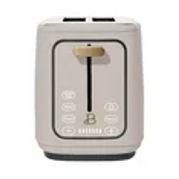 Beautiful 2 Slice Toaster with Touch-Activated Display, Porcini Taupe by Drew Barrymore