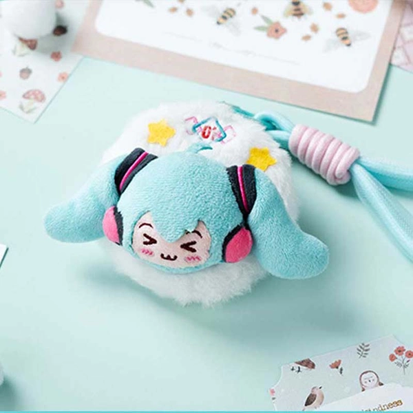 Official Miku Plush Mirror Cute Miku Badge Holder