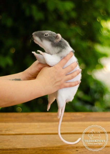 Realistic Handmade Plush Rats - Custom Stuffed Animals with Silicone Parts