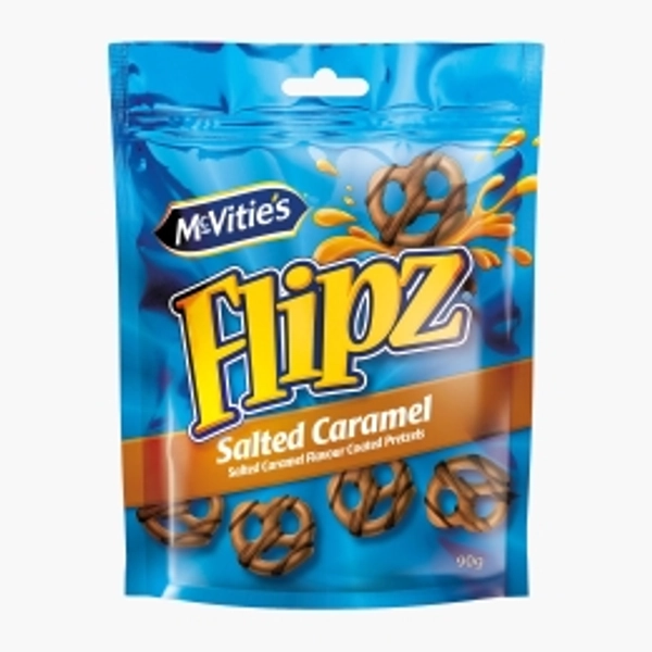 Salted Caramel coated Pretzels Flipz, 90g