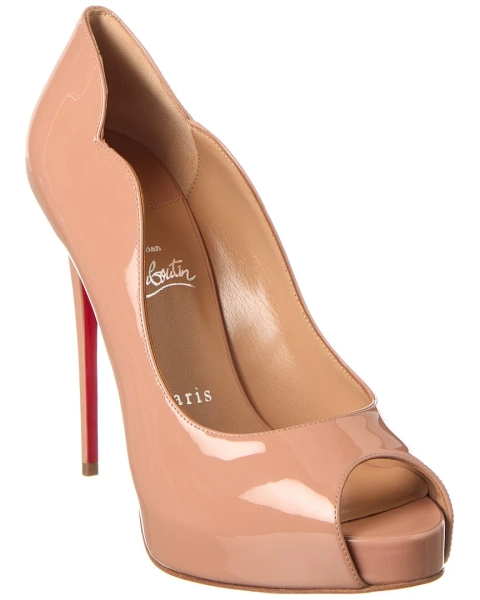 Christian Louboutin Hot Chick Alta 120 Patent Pump | EU 38 / pink / Regular