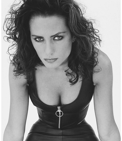 (6155) Women's Leather Scoop Neck Tank Top