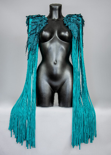 BOUDICCA - Warrior Queen Fringed Epaulettes | Teal