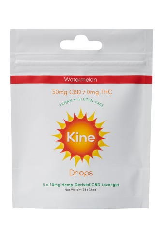 Watermelon CBD Drops - 10mg Lozenges (50mg/200mg)  CLOSEOUT SALE!! - 50mg (5 x 10mg lozenges)