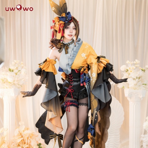 【Pre-sale】Uwowo Exclusive Genshin Impact Fanart Chiori Bunny Suit Cosplay Costume - Small（S-M）